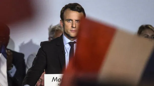 El candidato social reformista a la Presidencia de Francia, Emmanuel Macron