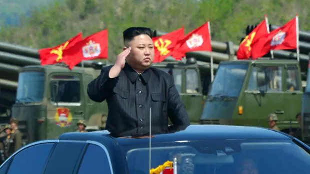 El mandatario de Corea del Norte, Kim Jong-un, el pasado 26 de abril en una ceremonia del Ejército coreano