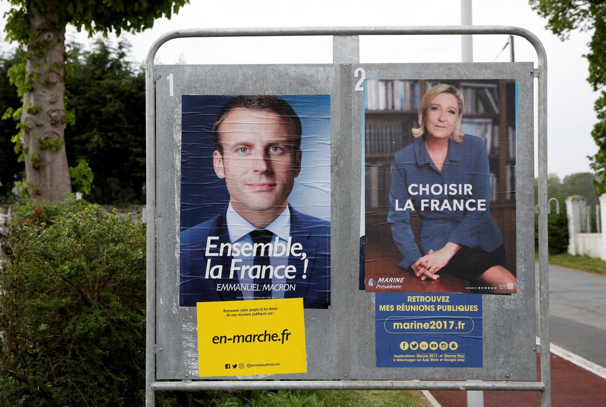 Propaganda eelctoral en Saint-Josse, al norte de Francia