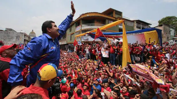 Nicolás Maduro, en un acto electoral en 2013 en el estado Táchira
