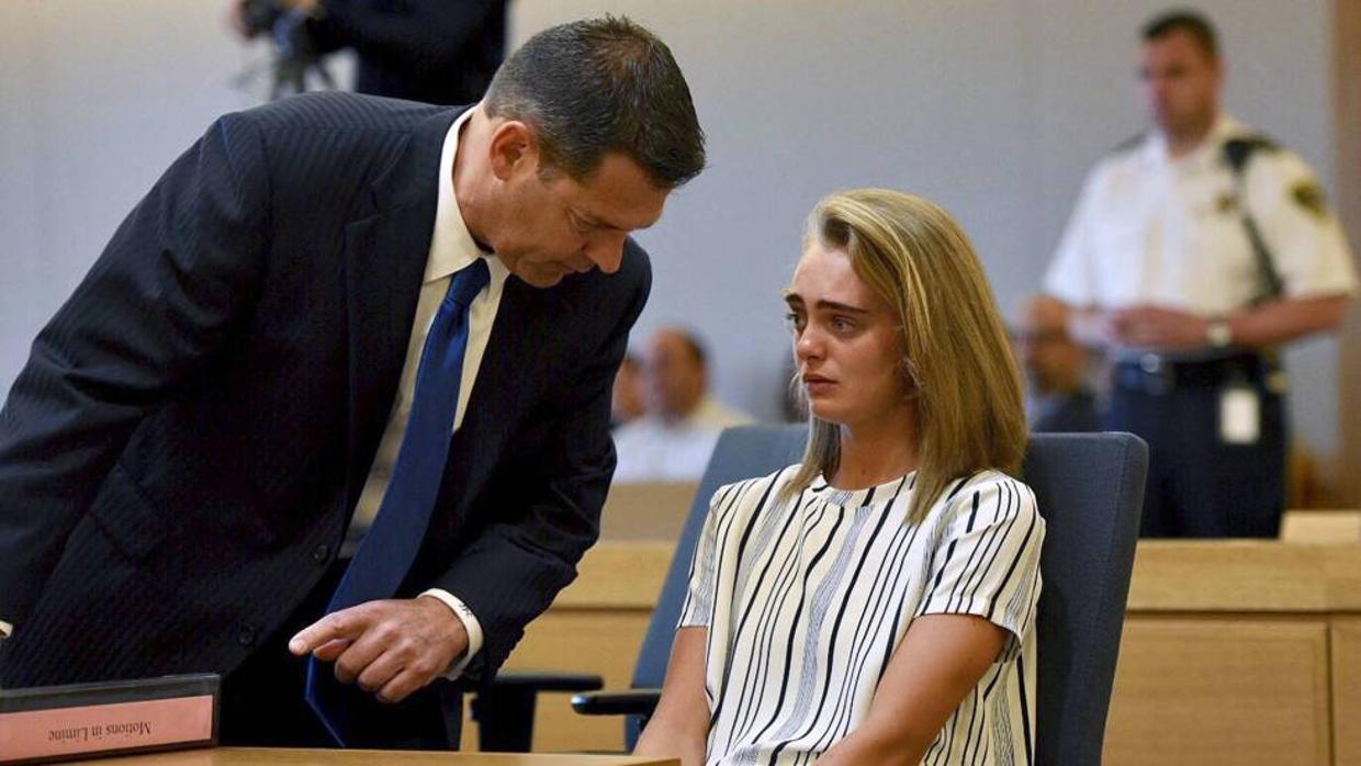 Michelle Carter, durante el juicio