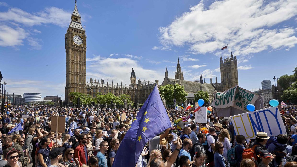 Protesta en Londres contra el Brexit