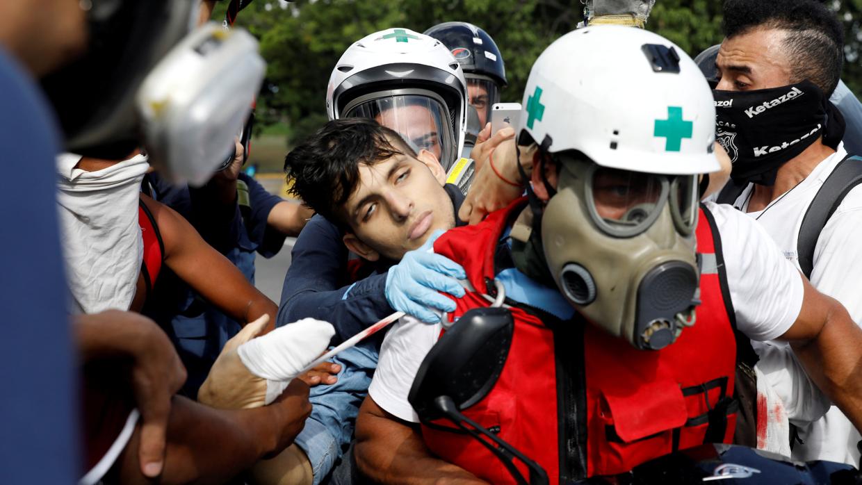 David Vallenilla, de 22 años, mortalmente herido en una protesta en Caracas