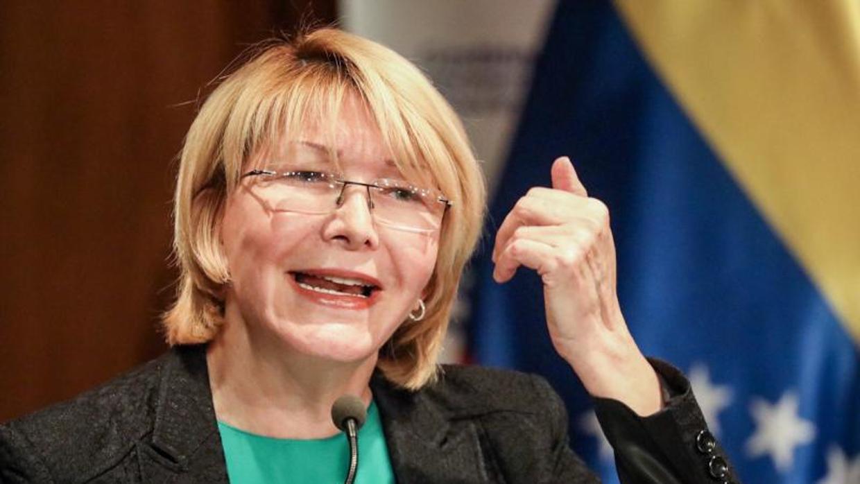 Luisa Ortega, durante una rueda de prensa reciente en Caracas