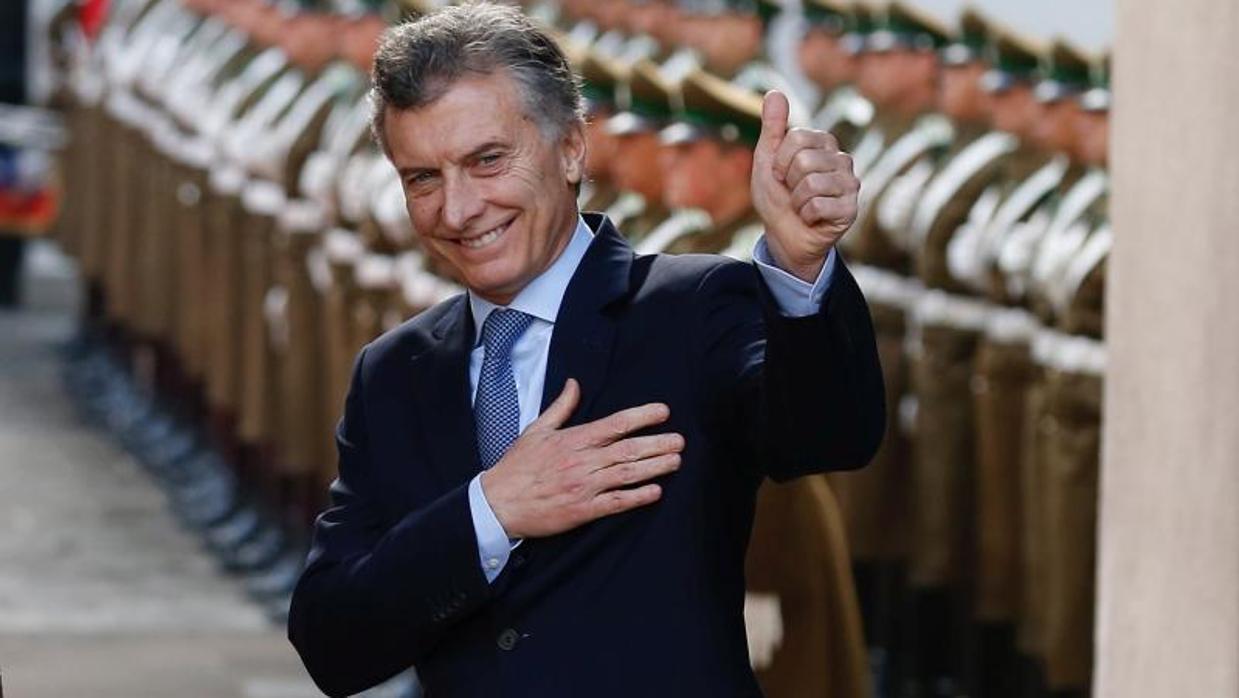 Mauricio Macri, durante su visita oficial a Chile la semana pasada