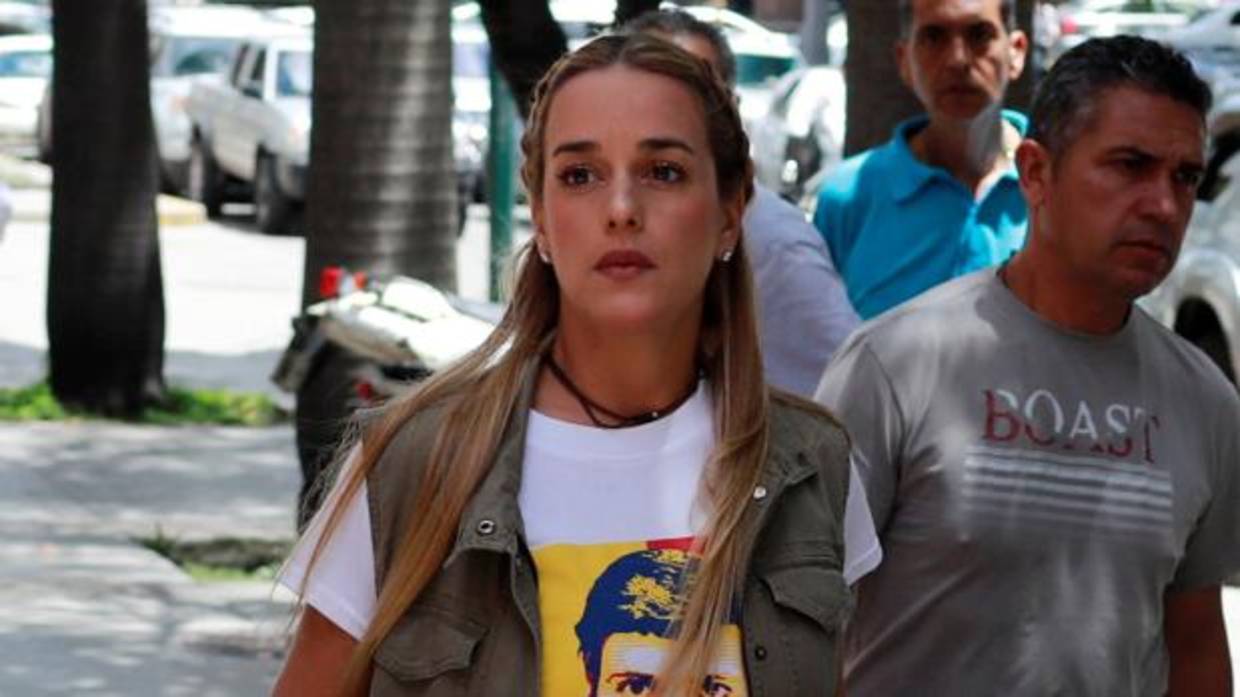 Lilian Tintori, en una de sus visitas a la prisión de Ramo Verde