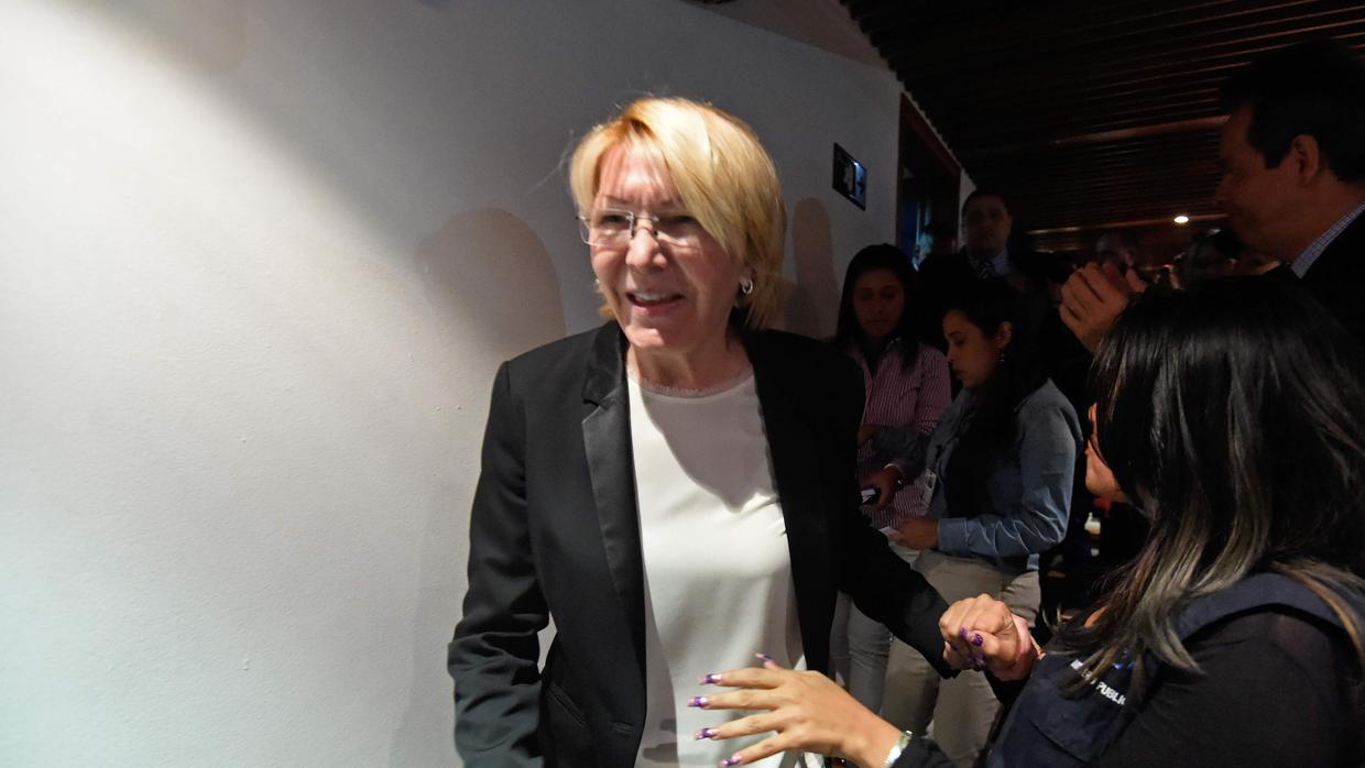 Luisa Ortega, fiscal general de Venezuela, esta semana en la sede del Ministerio Público