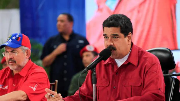 El presidente de Venezuela, Nicolás Maduro, durante una intervención