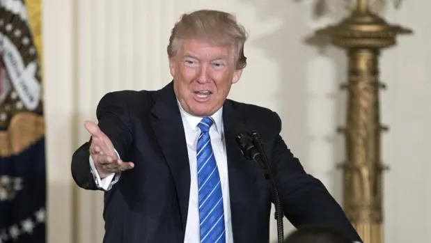 El Presidente de Estados Unidos, Donald Trump, durante una comparecencia en la Casa Blanca