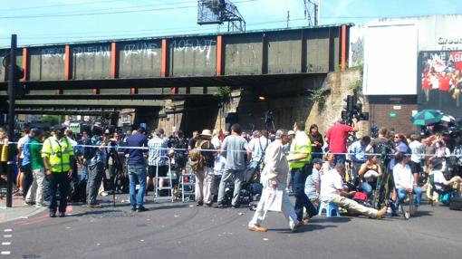 La zona del ataque, horas después