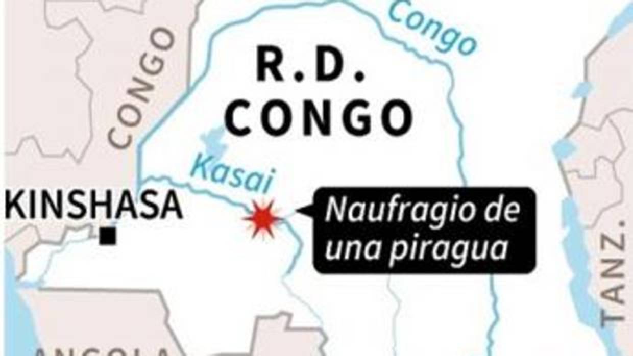 Al menos 27 muertos y medio centenar de desaparecidos en un naufragio en el Congo