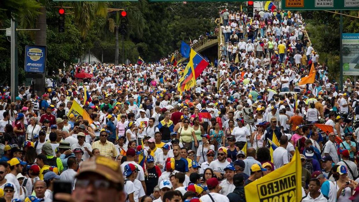 Imagen de la «toma de Caracas» de septiembre del año pasado