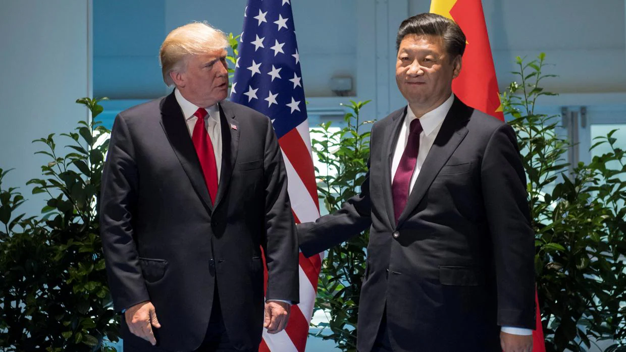El presidente chino Xi Jinping y su homólogo estadounidense, Donald Trump durante las reuniones del G-20