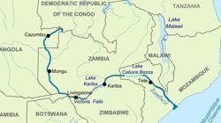 Mapa que muestra dónde se ubica Malawi