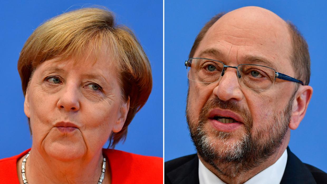 Angela Merkel y Martin Schulz se enfrentarán en un debate televisado el domingo