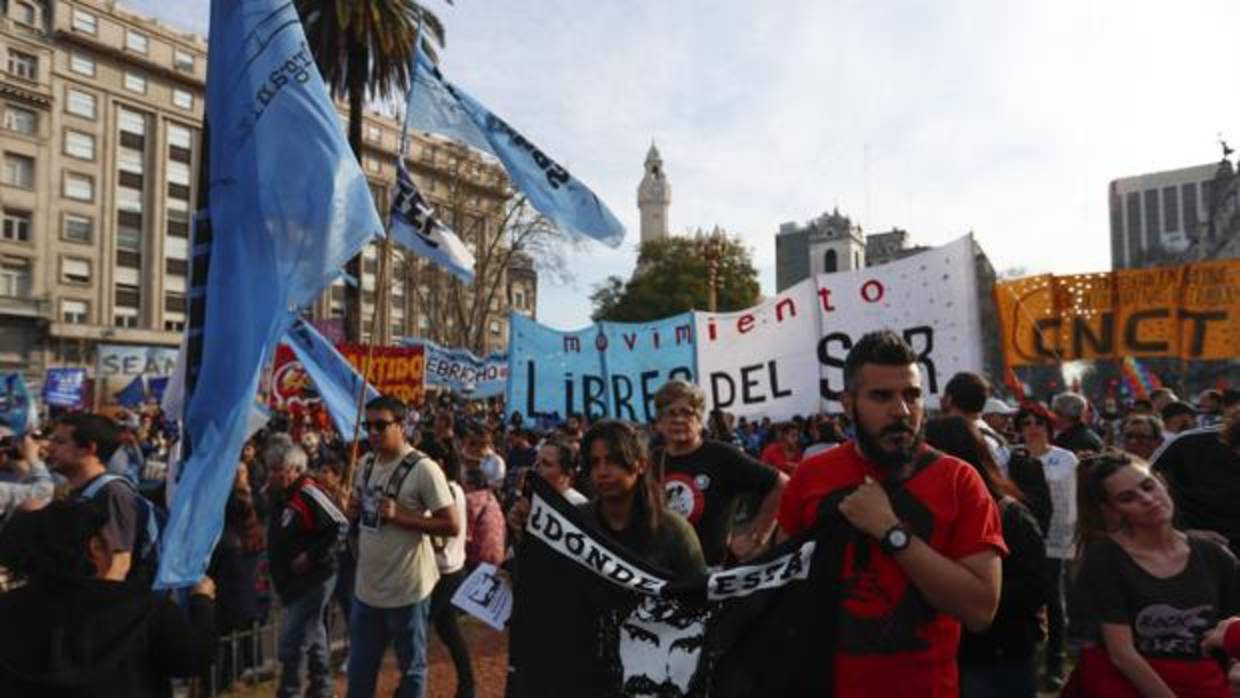 Disturbios tras la marcha para reclamar la aparición con vida del joven Santiago Maldonado