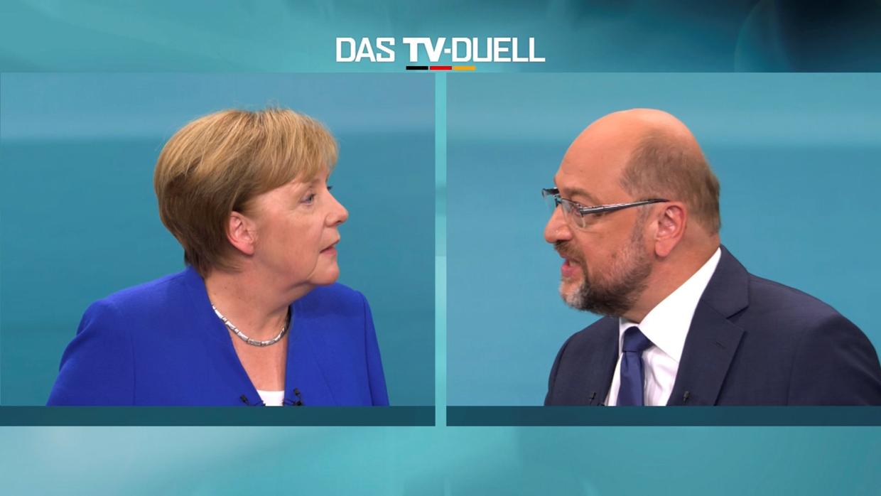 El debate entre Merkel y Schulz se celebró el pasado domingo