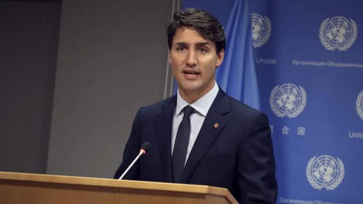 El priimer ministro canadiendense, Justin Trudeau, este jueves en la ONU