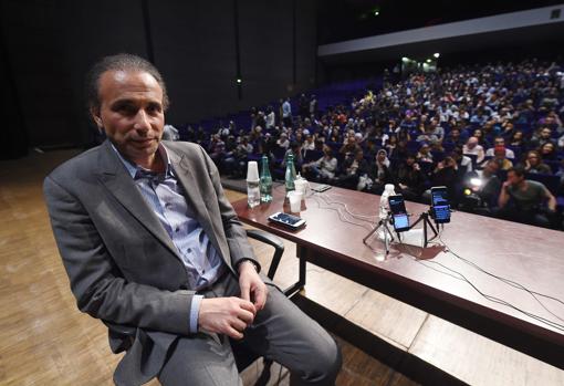 Tariq Ramadan, antes de una conferencia