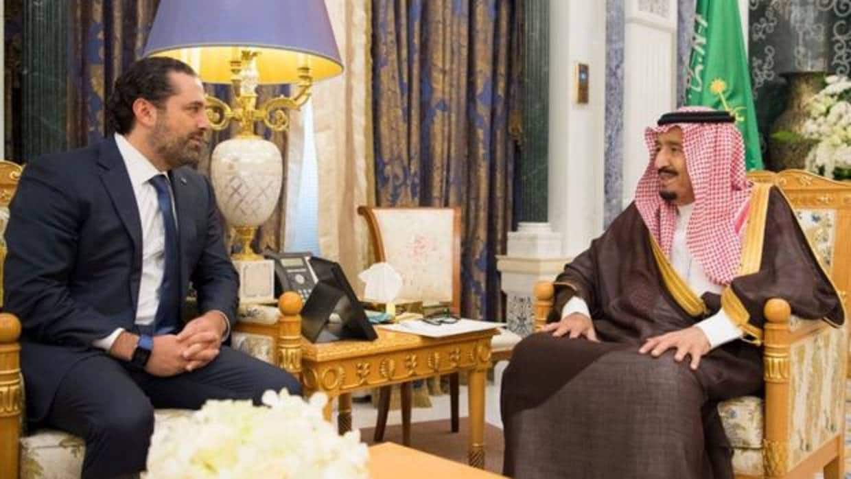 Hariri con el rey Salman el pasado 6 de noviembre en Riad
