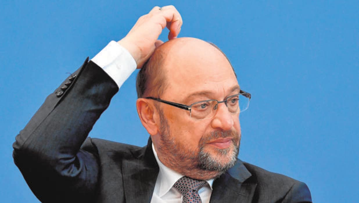 Martin Schulz, líder socialdemócrata alemán, en rueda de prensa