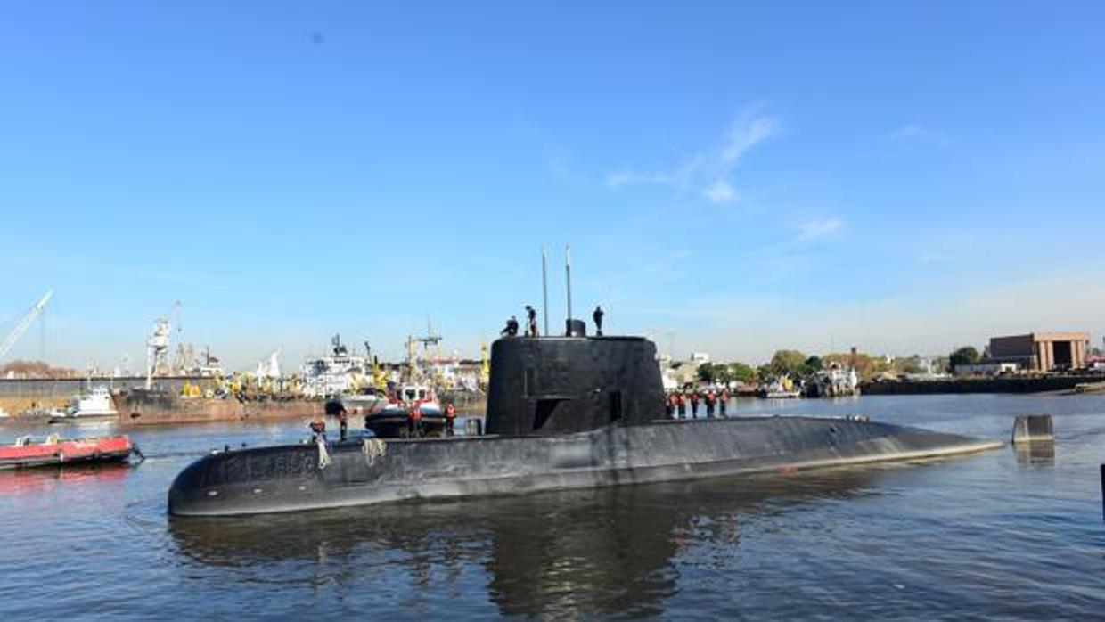 El submarino ARA San Juan, en una imagen de 2014