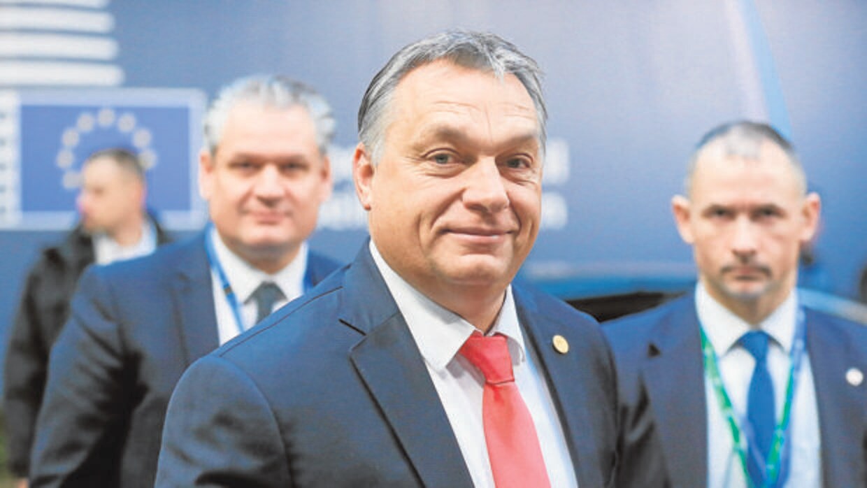 El primer ministro húngaro, Viktor Orbán, hoy en Bruselas