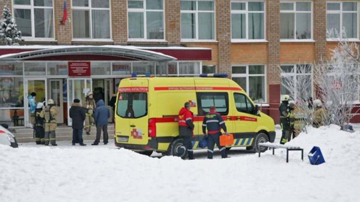 El pasado 15 de enero hubo otro incidente con arma blanca en este colegio de Perm (Rusia)