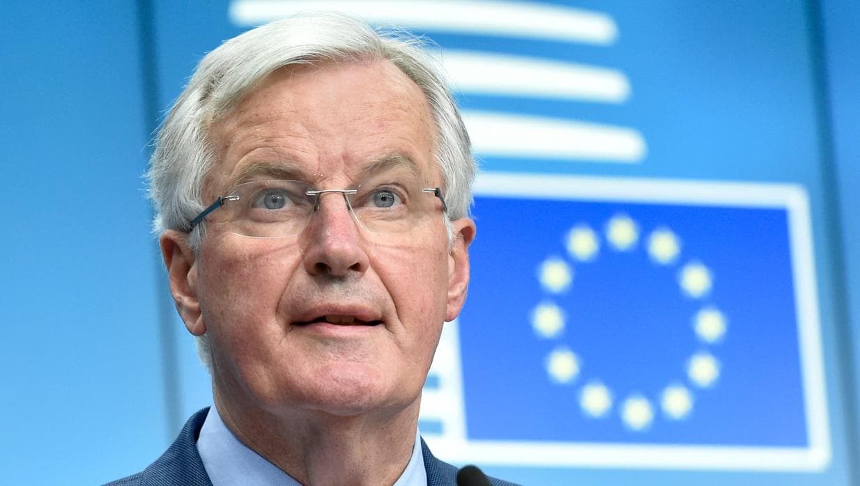 El negociador europeo, Michel Barnier, hoy en Bruselas