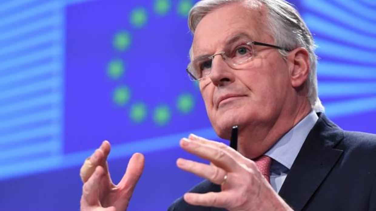 El jefe negociador europeo, Michel Barnier, este viernes en la sede la Comisión Europea en Bruselas