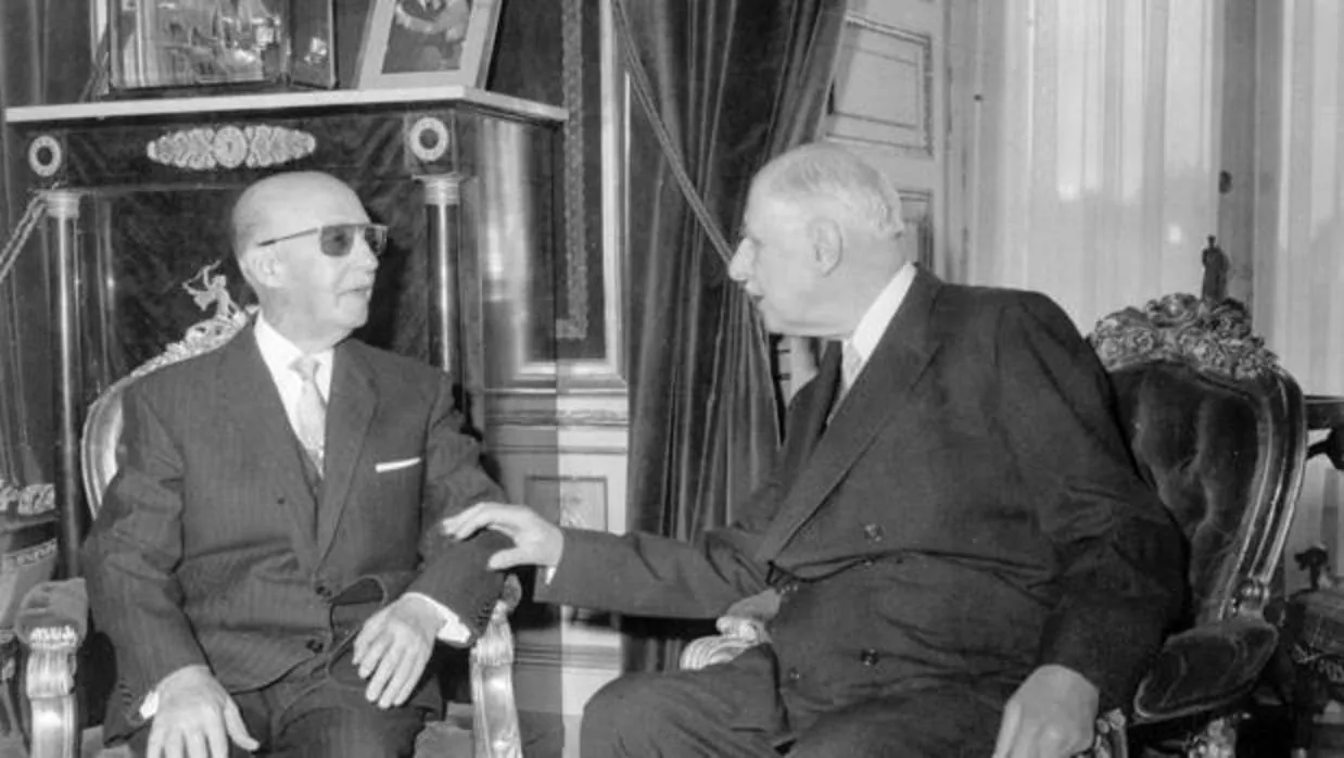 Entrevista entre De Gaulle y Franco en el Palacio del Pardo