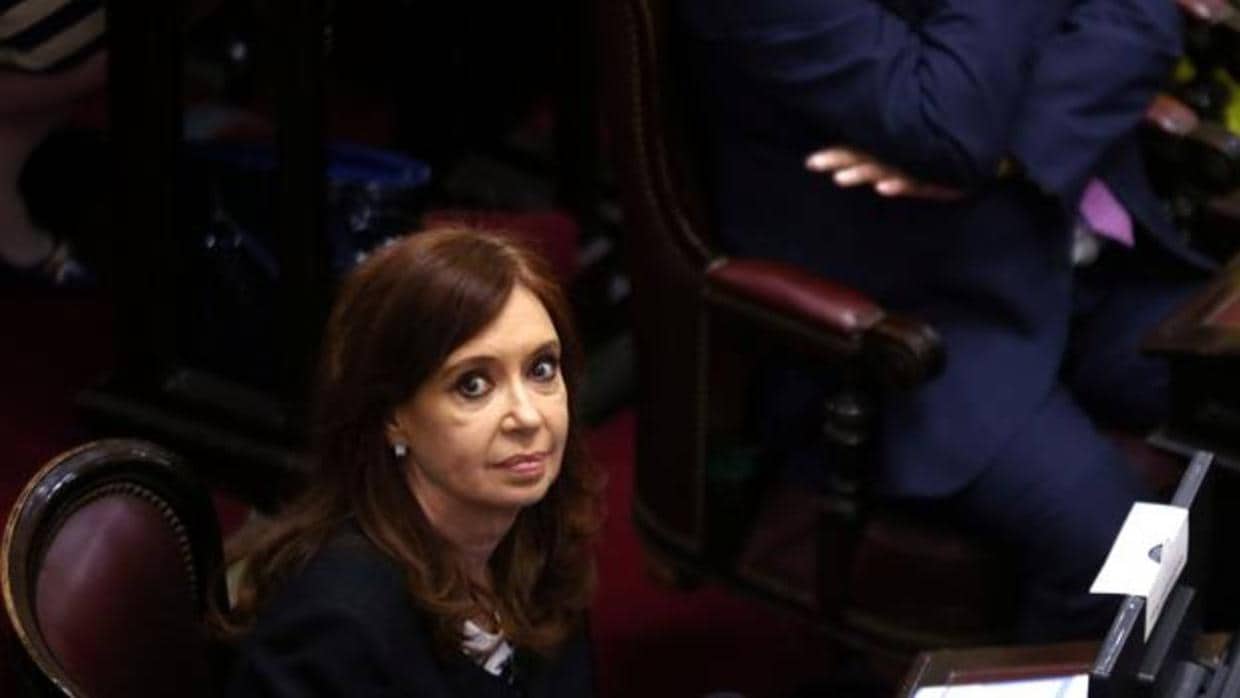 Cristina Fernández, en la jura de su cargo de senadora el pasado 29 de noviembre