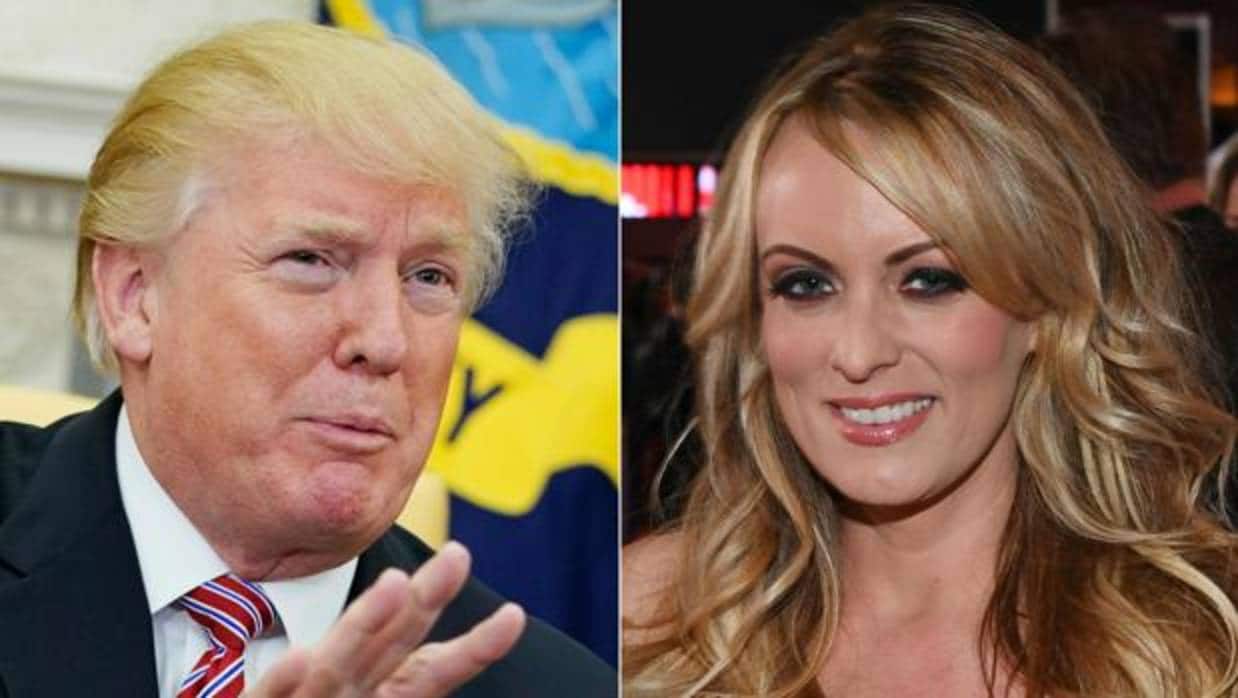 El presidente Trump y la actriz porno conocida como Stormy Daniels