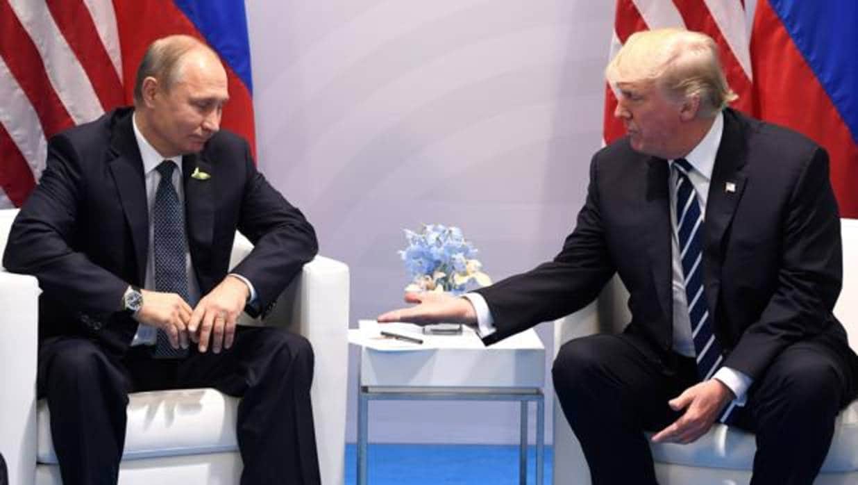 El presidente Putin y el presidente Trump, durante el G-20 celebrado en Hamburgo el pasado verano