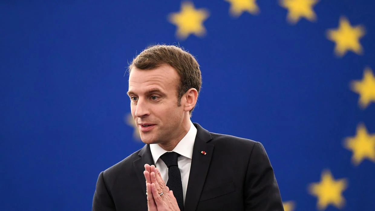 Enmanue Macron en el Pleno de la Eurocámara