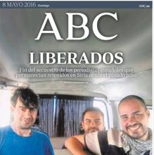 Pampliega celebra con la portada de ABC los dos años de su liberación de Al Qaida en Siria