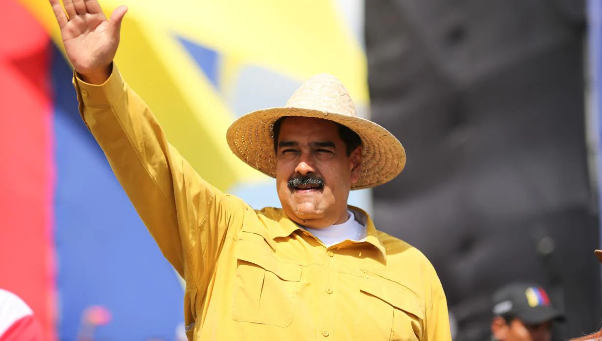 Maduro, ayer, en un acto de campaña en el Estado Apure