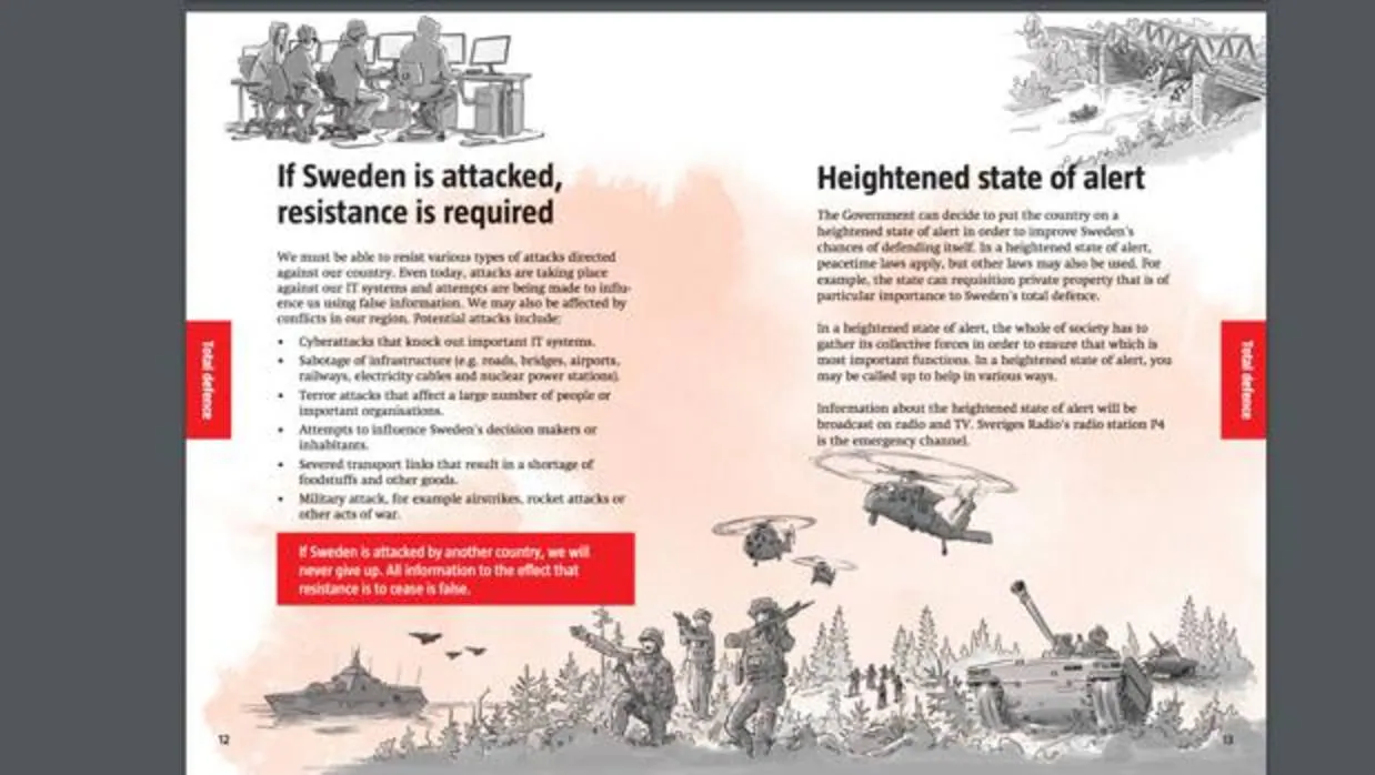 Suecia reparte folletos a su población sobre qué hacer en caso de guerra con Rusia