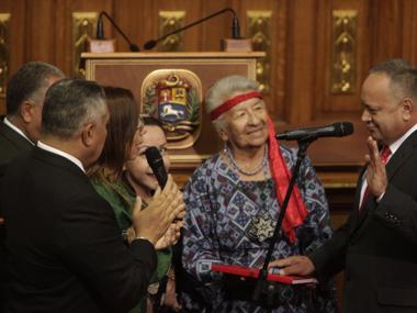 Diosdado Cabello durante su juramento como nuevo presidente de la Asamblea Nacional Constituyente