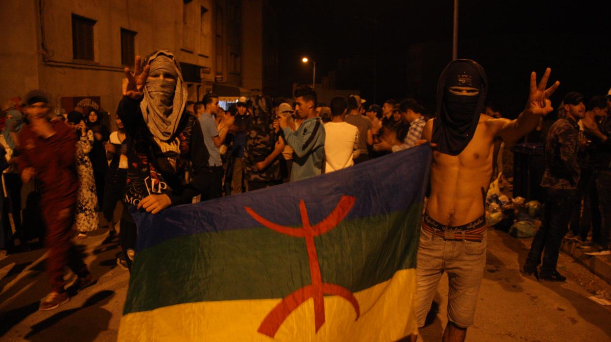 Protesta nocturna celebrada en la ciudad de Alhucemas