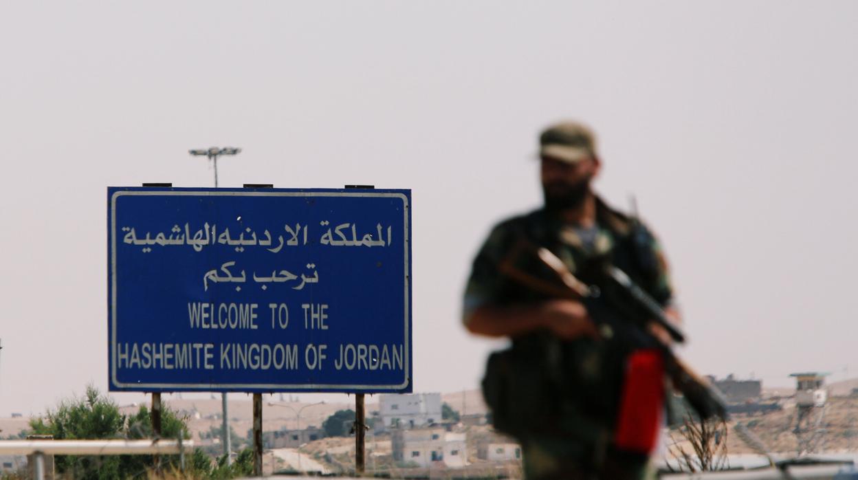 Frontera entre Siria y Jordania en la provincia de Deraa