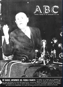 El 30 de septiembre de 1958, ABC se hizo eco de la victoria del referéndum apoyando la Constitución en la que se fundamenta la V República francesa, impulsada por el general De Gaulle.
