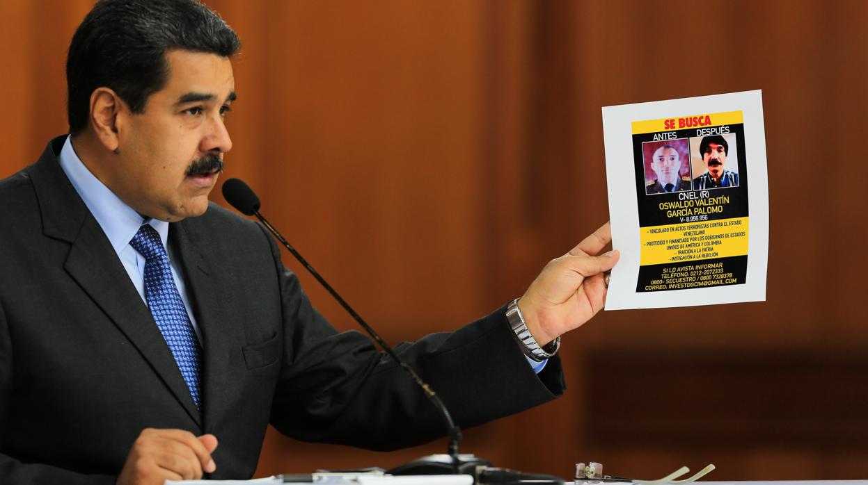 Nicolás Maduro muestra las supuestas pruebas del atentado en su contra