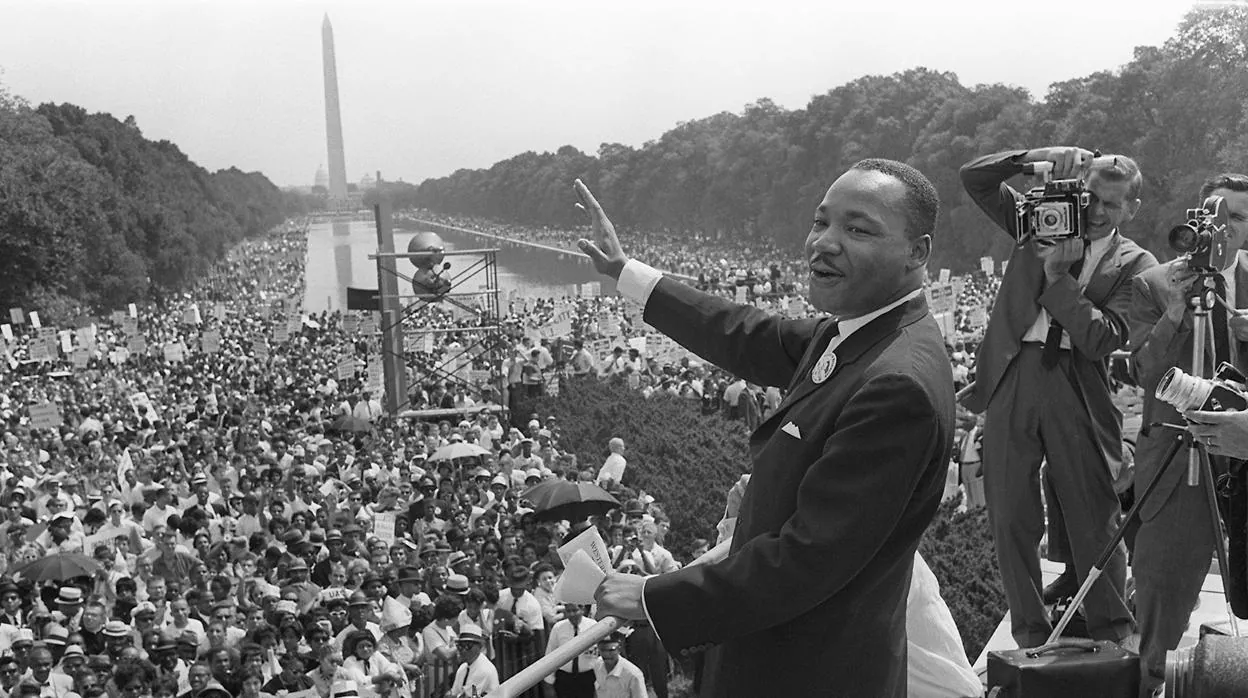 Martin Luther King, durante su histórico discurso en Washington en 1963