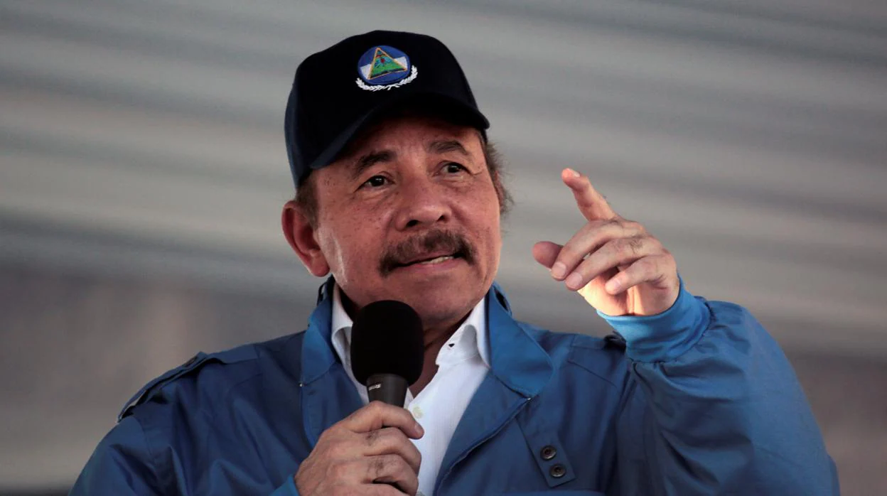 Daniel Ortega durante un acto público en Managua