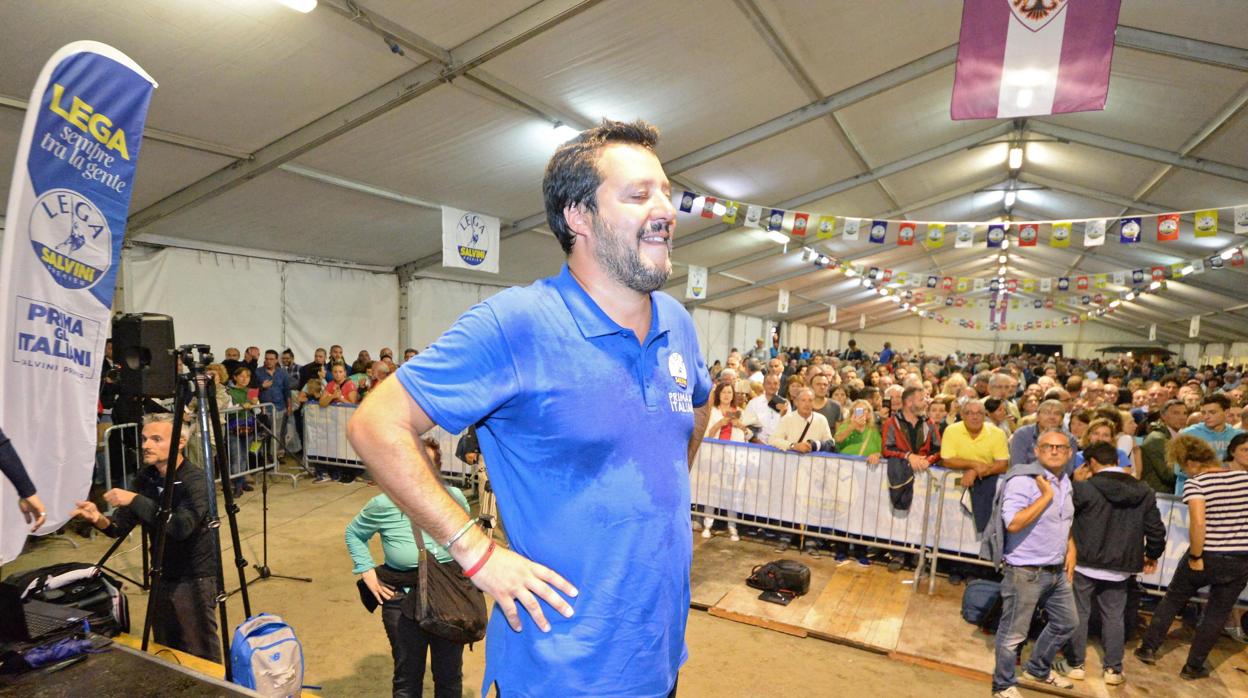 El ministro del Interior, Matteo Salvini, este fin de semana