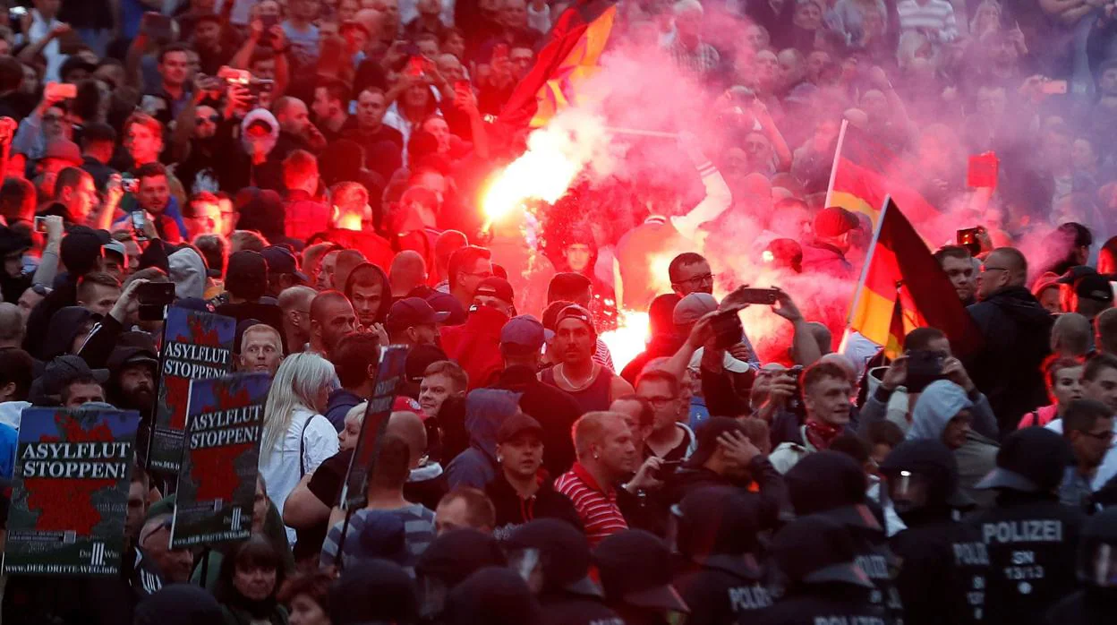 Cientos de manifestantes en Chemnitz, este de Alemania