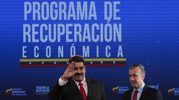 Maduro, junto al vicepresidente Tareck El Aissami