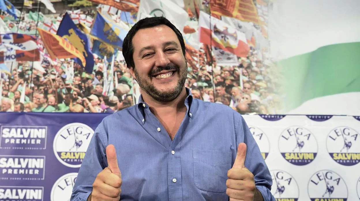 El ministro del Interior italiano y líder de la ultraderechista Liga, Matteo Salvini