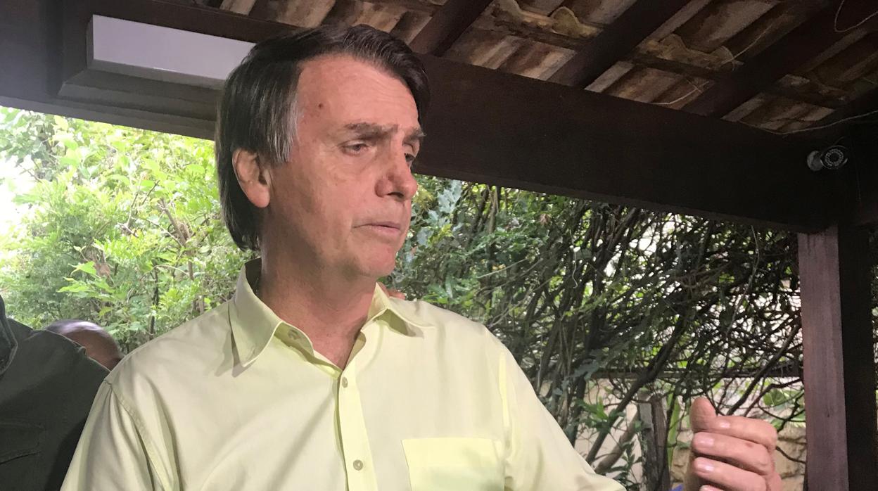 Jair Bolsonaro, en una rueda de prensa reciente